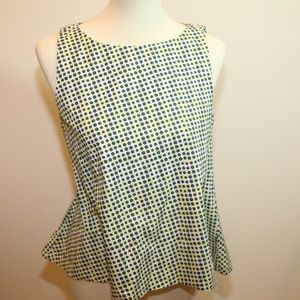 Kate Spade Saturday Sleeveless Polka dots Sz S